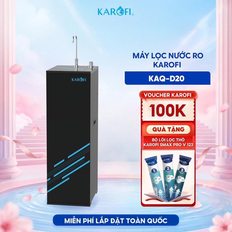 Máy lọc nước RO Karofi KAQ-D20, X2 Hiệu suất, X3 Hydrogen