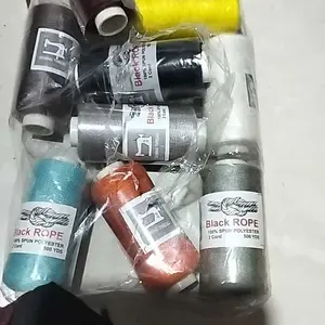 Benang Jahit Set Warna Random 1 Lusin 40/2 500Yard Kuat Cocok untuk Konveksi dan murah