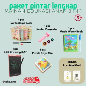 [GMD] Paket Pintar Lengkap Mainan Edukasi Anak Laki-laki Perempuan untuk motorik belajar menulis dan perkembangan anak Toys