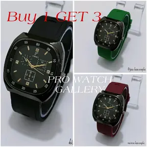 ( BISA COD ) BEST SELLER,,!!! PAKET ISI 3 HANYA 69RIBU JAM TANGAN WANITA FASHION TERLARIS 2024 TALI RUBBER || bisa pilih warna Watches jam  tangan murah