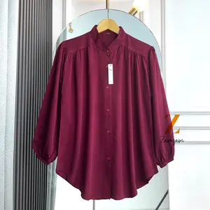 AMENA BLOUSE KEMEJA WANITA ATASAN WANITA KEKINIAN Tangan Panjang Kancing