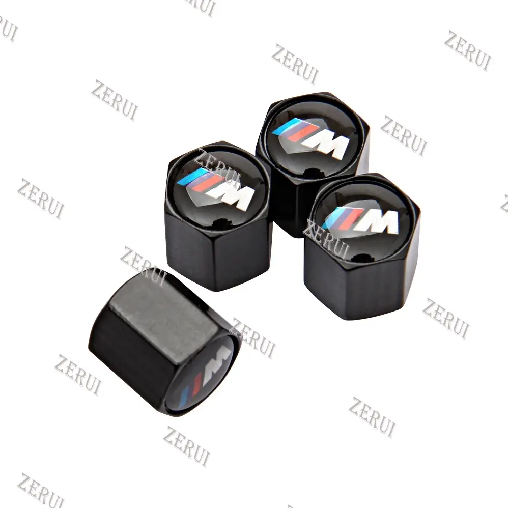 ZR For 4pcs Metal Tire Valve Stem Caps Covers  Auto Accessories For BMW E90 E34 E36 E46 E60 E39 E70 F10 F20 F20 F21 F40 G06 G32 G11