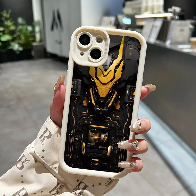 Casing Hp untuk OPPO A7 OPPO A5s OPPO A12 OPPO A12S A11k Case keren pola mecha Softcase baru Casing HP pelindung silikon lembut Kesing 3