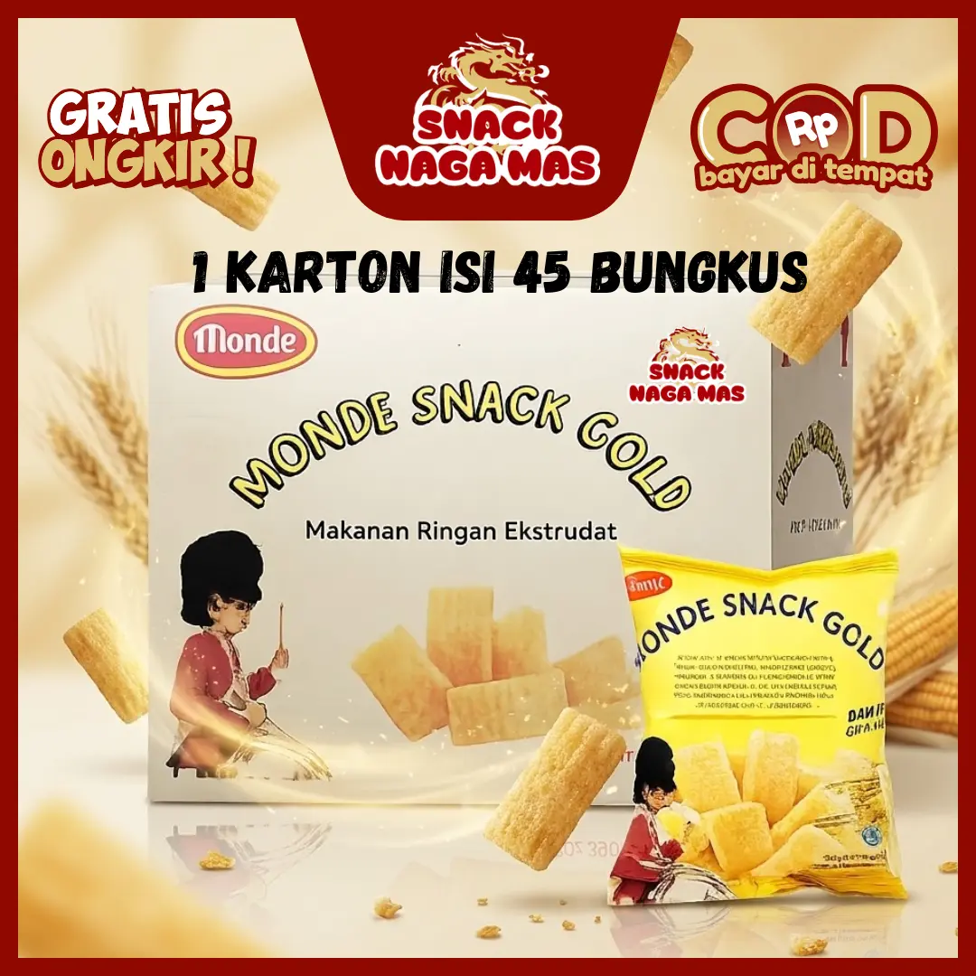 MONDE SERENA SNACK GOLD 25GR [1 KARTON ISI 45 BUNGKUS]