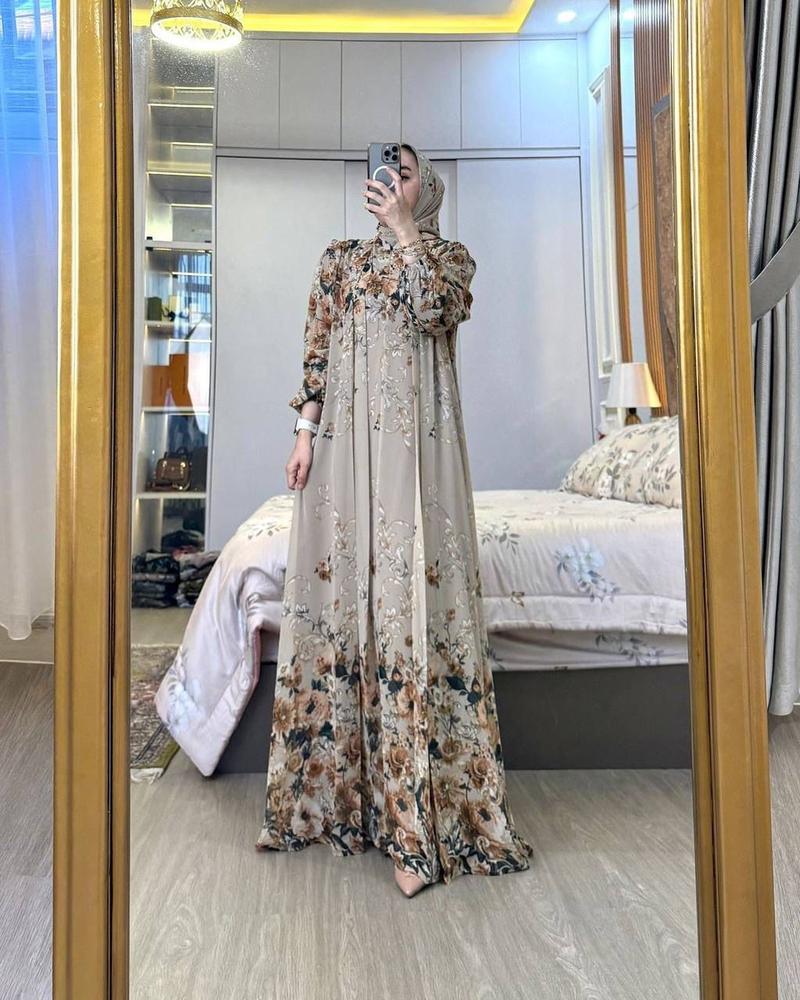 Product Introduction of Gamis set hijab arsyila gamis wanita dress mewah busui friendly gamis elegan setelan hijab gamis wanita Panjang rayon Diamond gamis Motif Muslim Rayon Nyaman 20