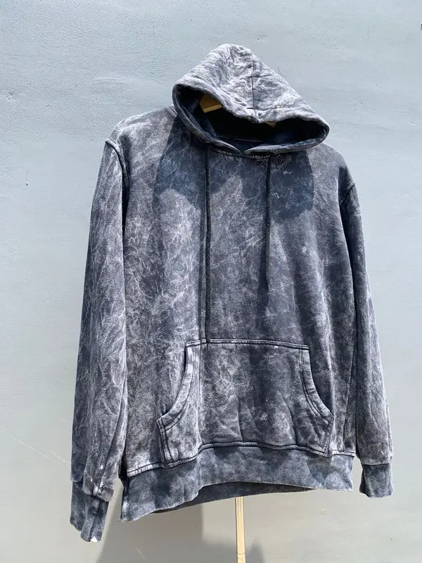 Hoodie Keren Kekinian washing Bahan Catton Fleece Tebal Nyaman Jahitan Rapi 6