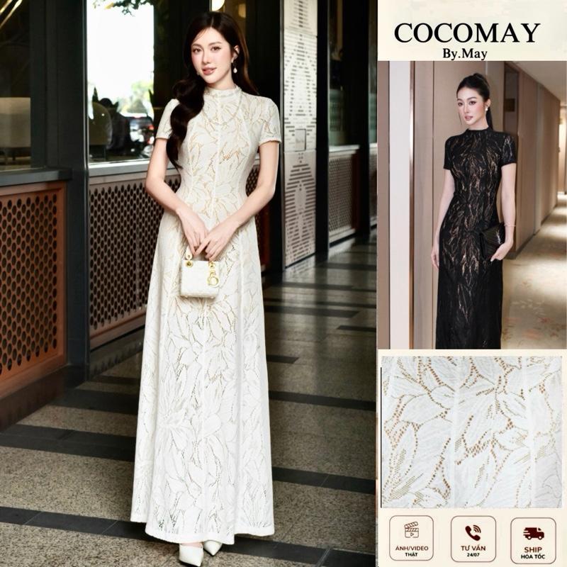 COCOMAY - Đầm Magnolia Ver 2 Lace ren hoa maxi Tay ngắn - form A xoè nhẹ