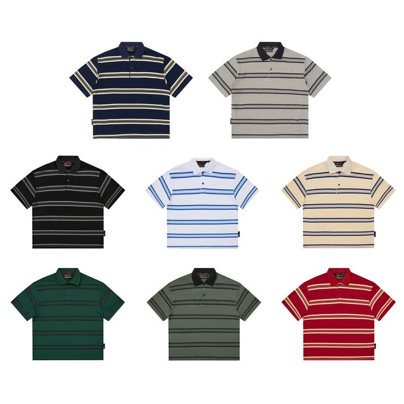 Áo polo tay ngắn kẻ sọc WENKO, làm từ vải cotton, phù hợp cho cả nam và nữ, mẫu mã PK05.,thông thường,maroon,áo polo,đơn giản hiện đại,đỏ và tím,thời trang thể thao,đen và xanh lá,đẹp,đen vàng,tay_nam,ưu điểm,,đen- xám,áo c,đồ,ấm,đa d,sinh ,aothunnam,coco