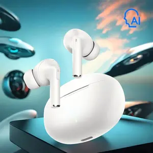 AI NEW TWS Bluetooth V5.0 Earphone Headphone Tahan Lama Suara Bass Dalam Stereo Dengan Kontrol Sentuh Earbud Olahraga