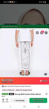 Product Review of Sarung BHS Cosmo Silver Warna Putih Polos 01 from N**♈ 0