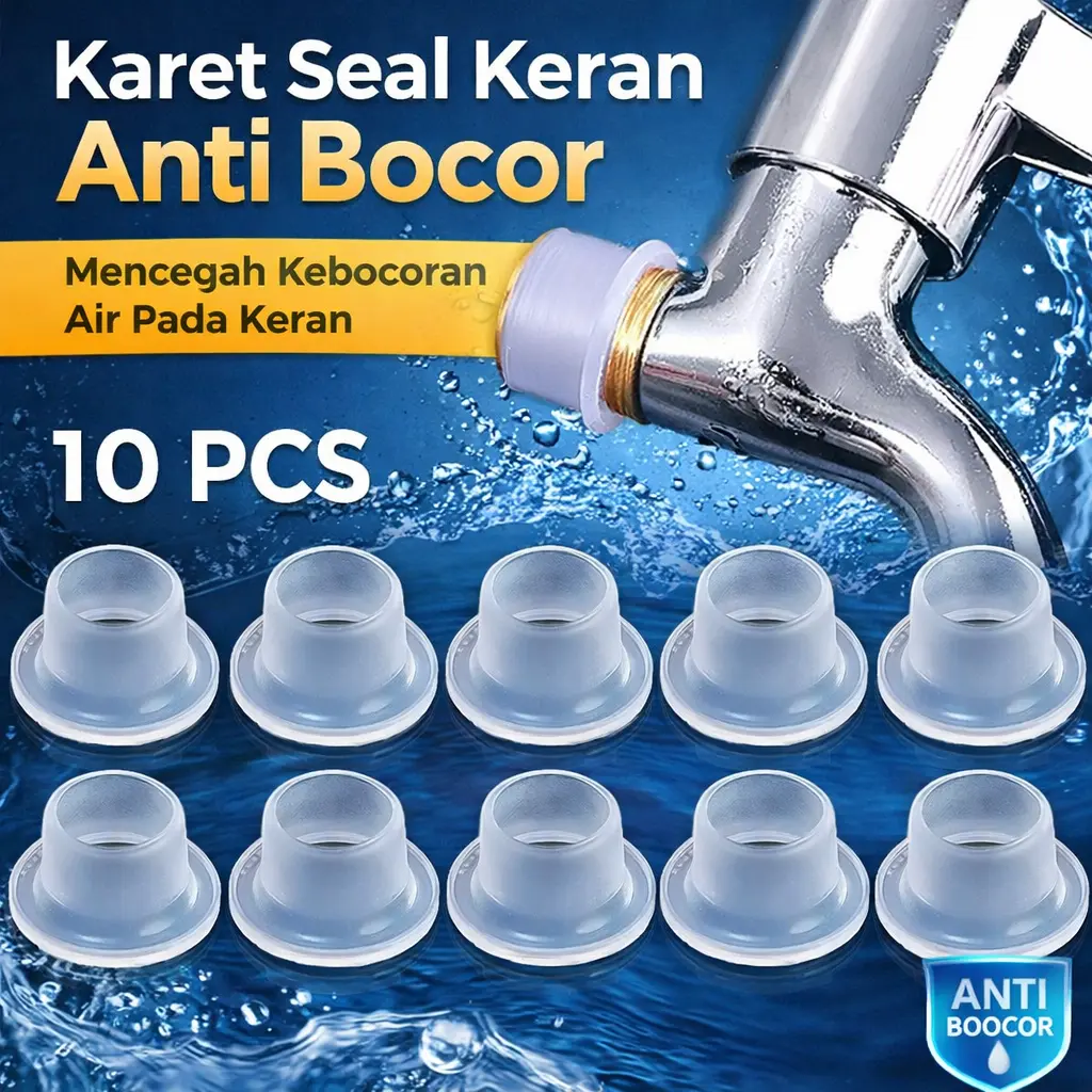 TaffHOME Karet Seal Keran Anti Bocor Gasket Rubber 10 PCS - P1 - White