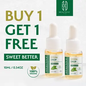 Healtiva | Paket Stevia isi 2 pcs | Buy 1 Get 1 | Stevia tetes original gula stevia asli sweetness diabetes cair gula pemanis original