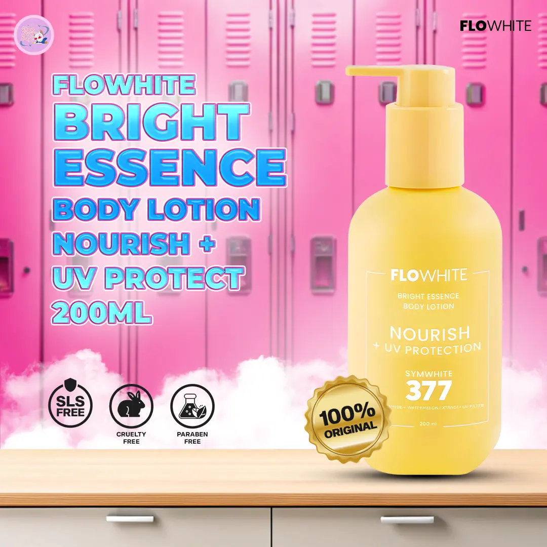 FLOWHITE - BRIGHT ESSENCE LOTION   Wangi Mencerahkan Tubuh NOURISH + UV PROTECT 200ML