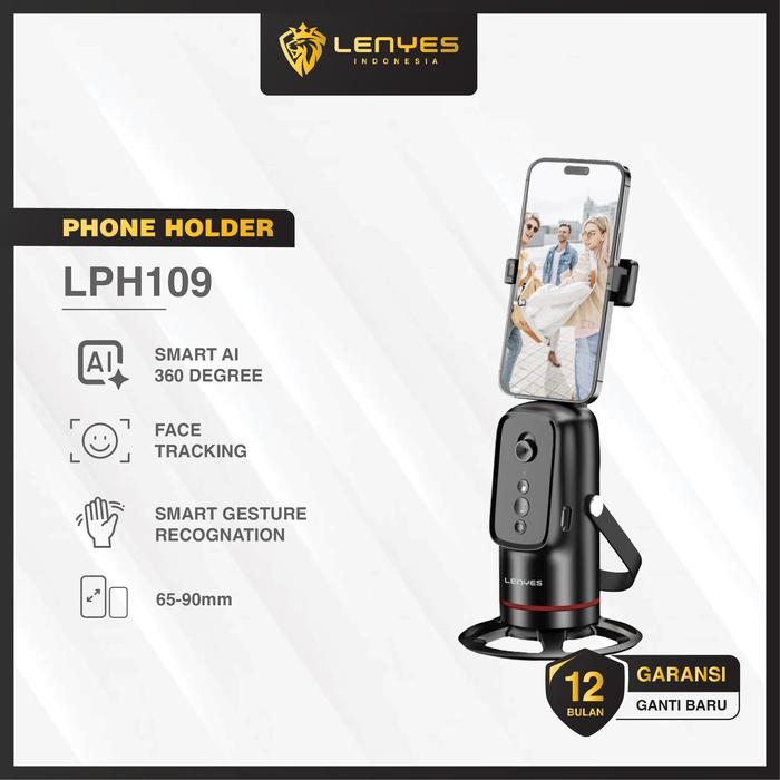 Gambar LENYES LPH109 Tripod Intelligent 360° AI Face Tracking Gimbal Stabilizer Phone Selfie Smart Gesture Recognition dari LENYES INDONESIA Kota Administrasi Jakarta Pusat Tokopedia