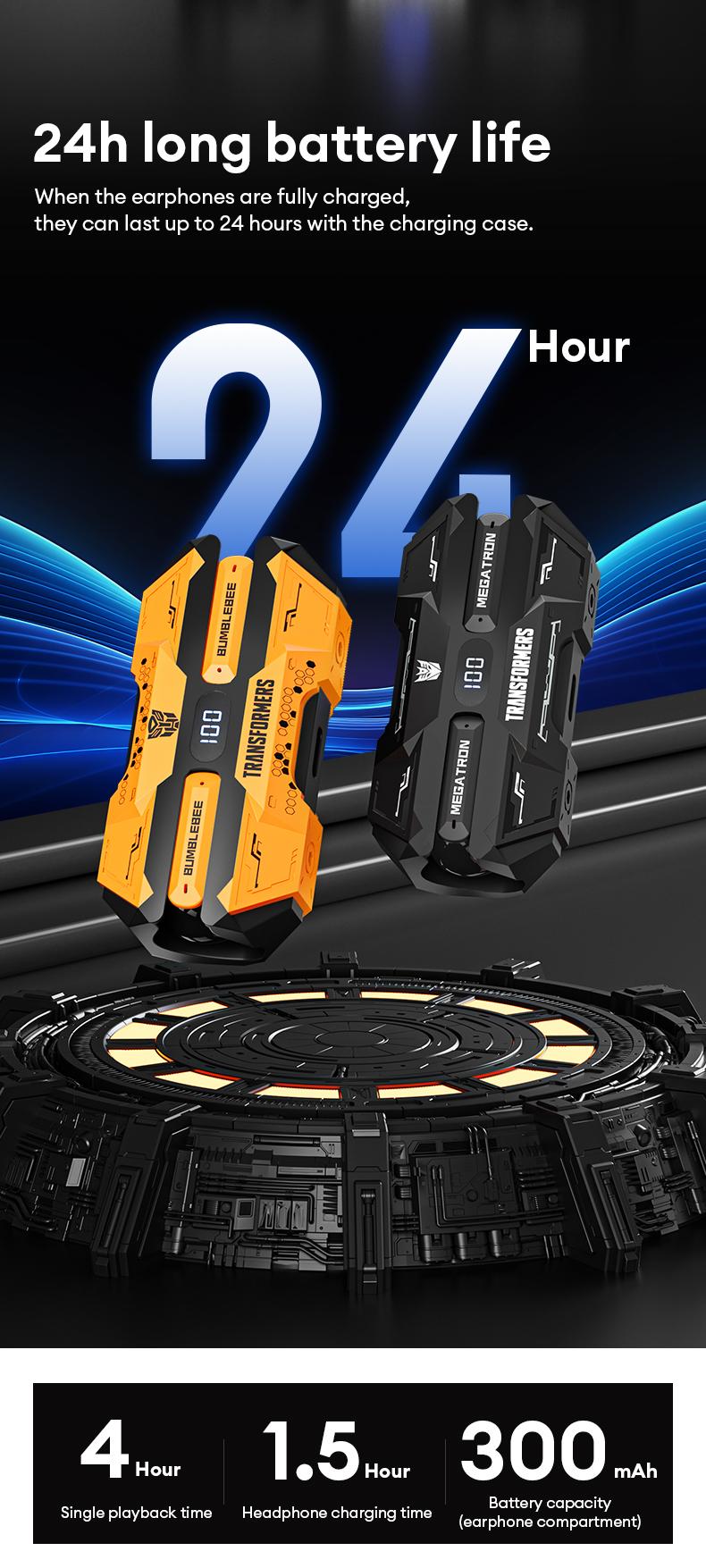 Product Introduction of Tai Nghe Bluetooth, Transformers, Không Dây, TF-T51, Khử Tiếng Ồn, Thích Hợp Chơi Game Và Thể Thao Điện Tử, Trong Tai, Hàng Mới Về, Tương Thích Với Huawei Và Apple Earphone 10