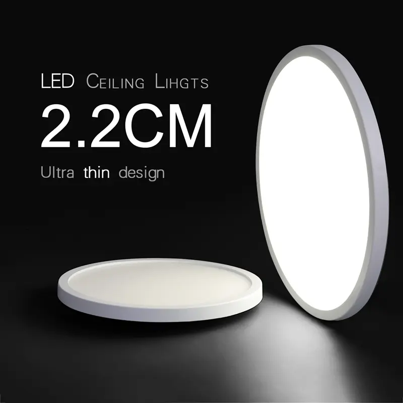 Ceiling Light Led High Brightness Panel Light 85-265v Ceiling Lamp , Thin Led Home Indoor Lighting Fixtures