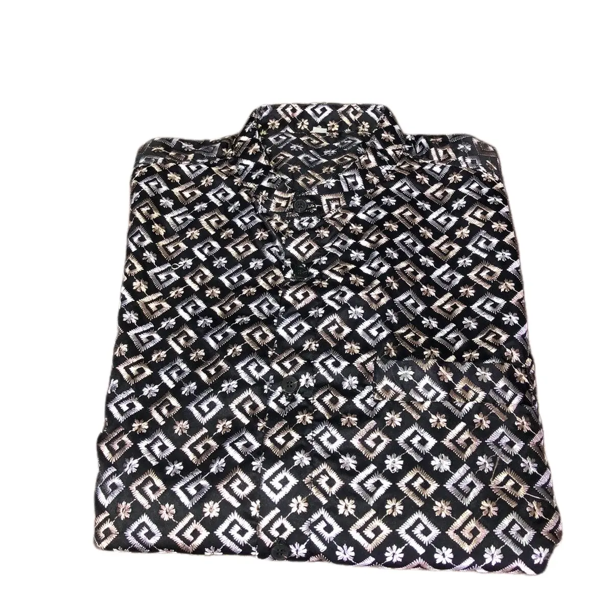 basazza - Kemko brukat panjang slimfit/ baju kemko cowo berukat/ koko full barukat/ baju koko brukat dewasa atasan muslim pria Seragam Couple/ full bordir Sultan