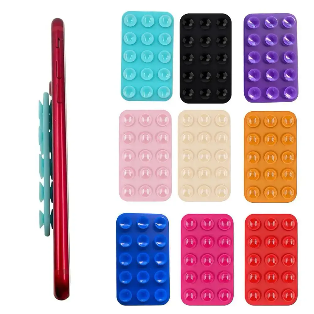 Strong Double-sided Suction Cup  Anti Slip Silicone Suction Cups For Mobile Phones  Mobile Phone Holder With 15 Silicone