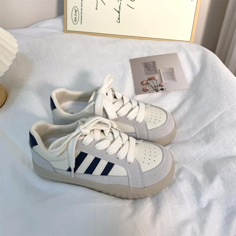 Giày Huấn Luyện Viên Đức, Phong Cách Preppy Sọc, 6817, Thích Hợp Cho Mùa Lò Xo Và Mùa Thu, Hàng Mới Về, Thường Ngày Và Dễ Phối Đồ Thiết Kế Ngọt Ngào, Thích Hợp Cho Học Sinh Nữ, Giày Trượt Ván Độc Đáo Sneaker Shoes 4