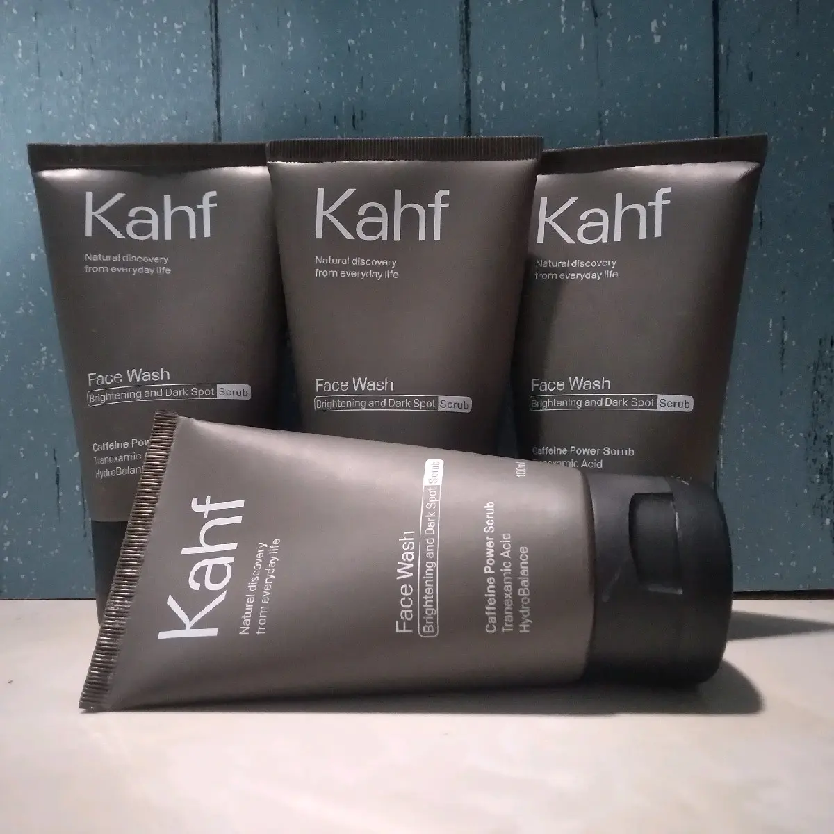 New Kahf Coklat Brightening Dark Spor SCRUB Original 100 ml