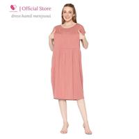 Gambar Dress Hamil Menyusui Busui Friendly Bukaan Kanan Kiri - maroon dari Baju Hamil Menyusui Happymomma Kota Tangerang Selatan 5 Tokopedia