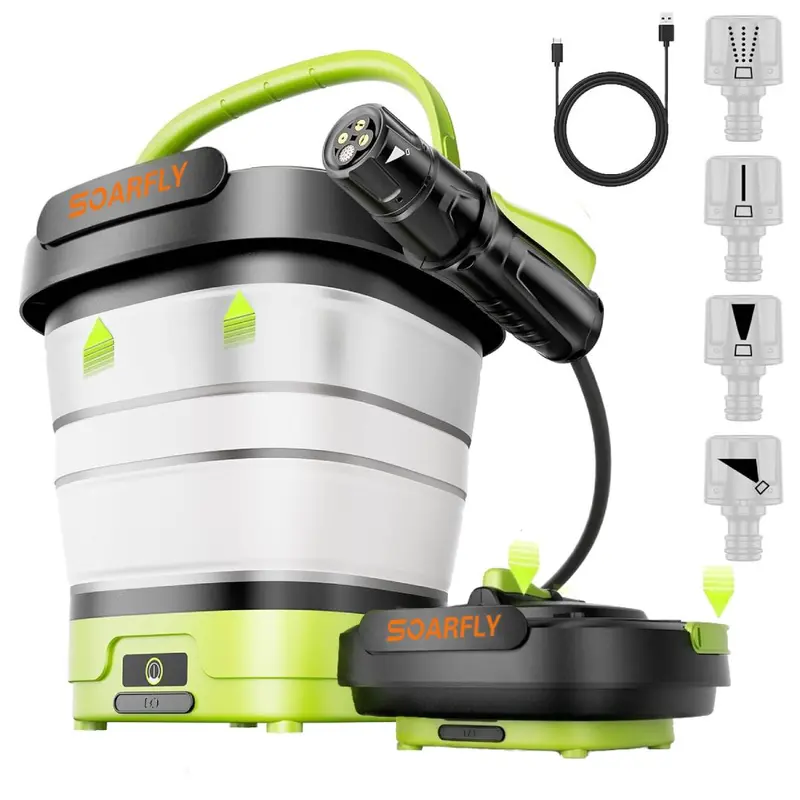 SOARFLY ミニ折りたたみ式高圧洗浄機 12L コードレス 国内発送】SOARFLY -MINI折りたたみ式マルチクリーナーコードレス