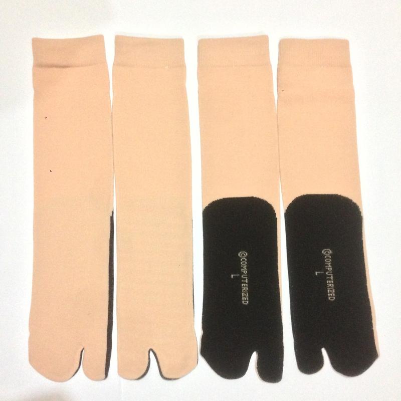 Kaos Kaki Jempol Cream by Rynstelle Nylon White 1