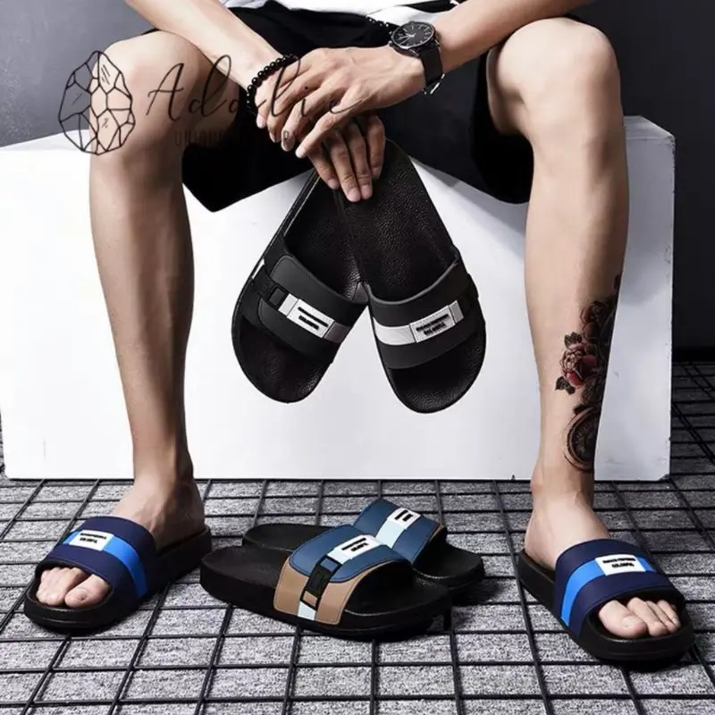 ADALIE Man - Sendal Sandal Slide Flat Unisex Gesper Pria