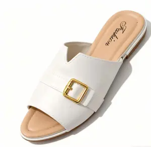 Sepatu Mules Wanita Sandal Wanita Shoes Perempuan dengan Desain Buckle Elegan dan Nyaman untuk Penggunaan Sehari-hari Ideal untuk Berbagai Kesempatan