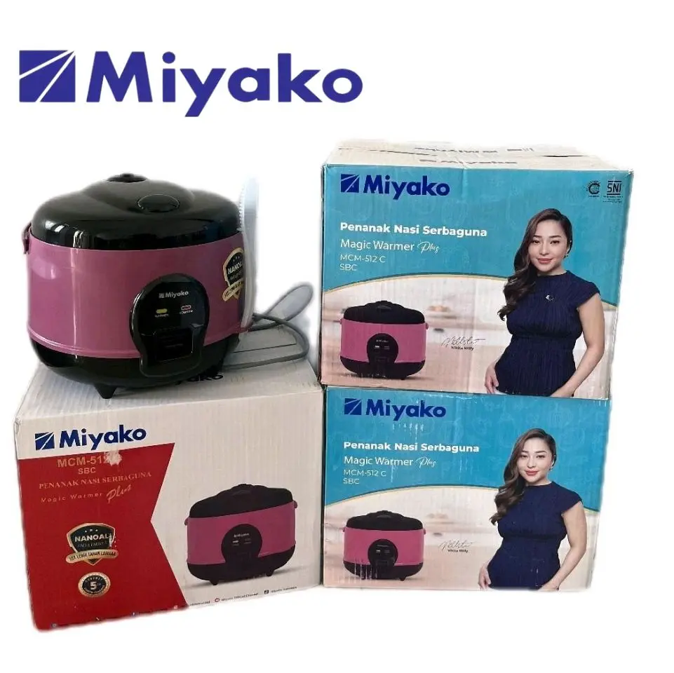 Miyako Rice Cooker & Magic Com | Fungsi 3in 1 | Anti lengket & 10x lebih tahan lama | 1,2 liter