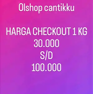 Co live olshopcantikku 1 kg (Baju atau blouse)