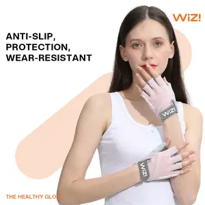 WiZi Sarung Tangan Olahraga Perlindungan Matahari non-slip ADEM Half Finger Glove  AO08