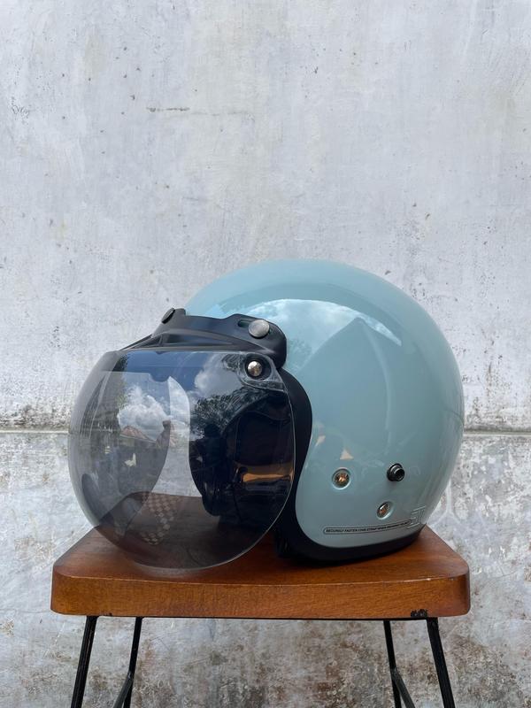 Helm Bogo full leher retro premium SNI dewasa hijab Wanita Pria SNI Terbaru Kaca Cembung Motorcycle 5