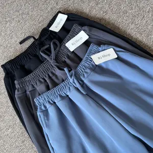 RJ - Pants Celana Wanita Super Jumbo Untuk BB ( 50kg-120kg) Celana Model Baggy Pants Japan Knitte Celana Pensil Wanita