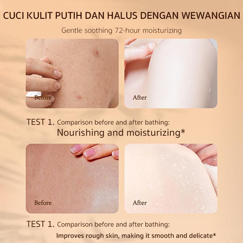 [Exclusive Deal] Let's Smile Aroma Hydrate Body Wash 500ml*2 Mencerahkan & Hydrating Berisi Hyaluronic Acid Untuk kulit Cantik dan Sehat Morbertpacking Kosmetik