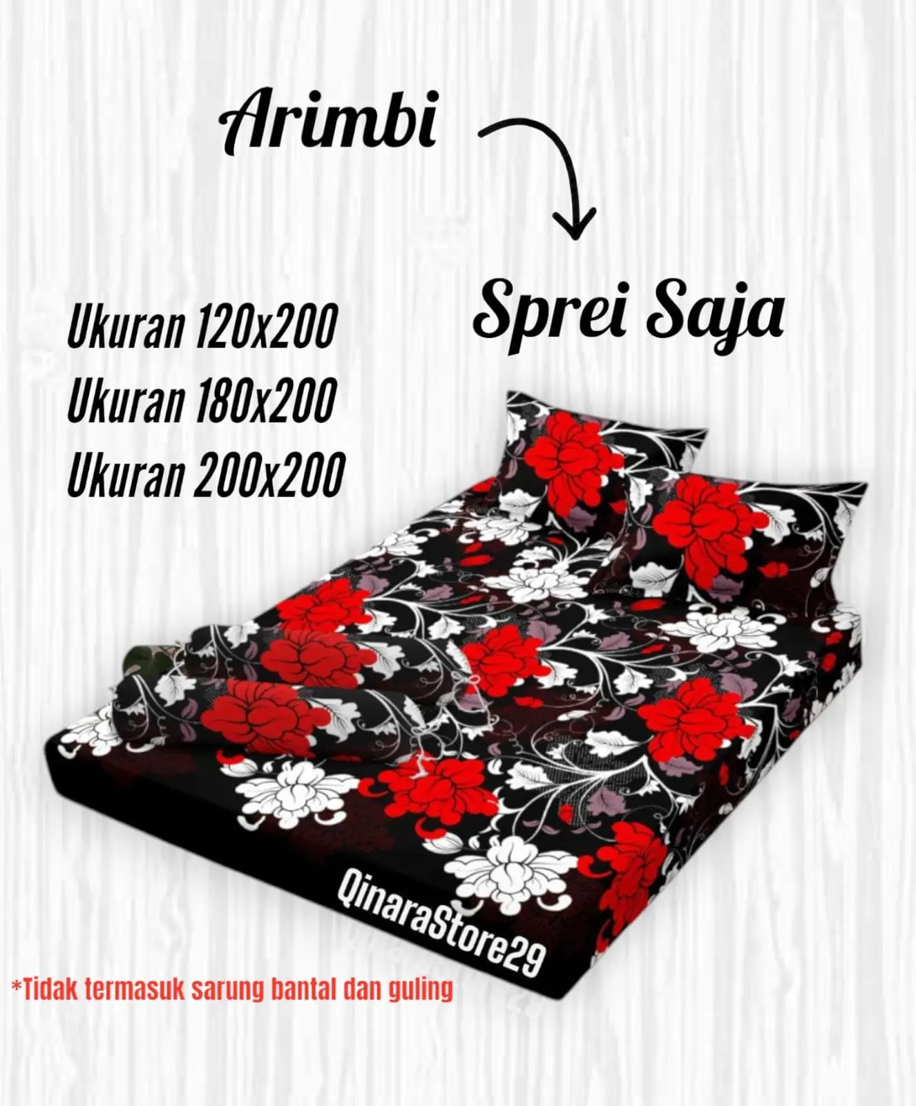 SUPER MURAH Sprei Homemade Ukuran 200x200 / 180x200 / 120x200 Bahan Katun Polymicro Berkualitas Tinggi Gambar Tidak Luntur