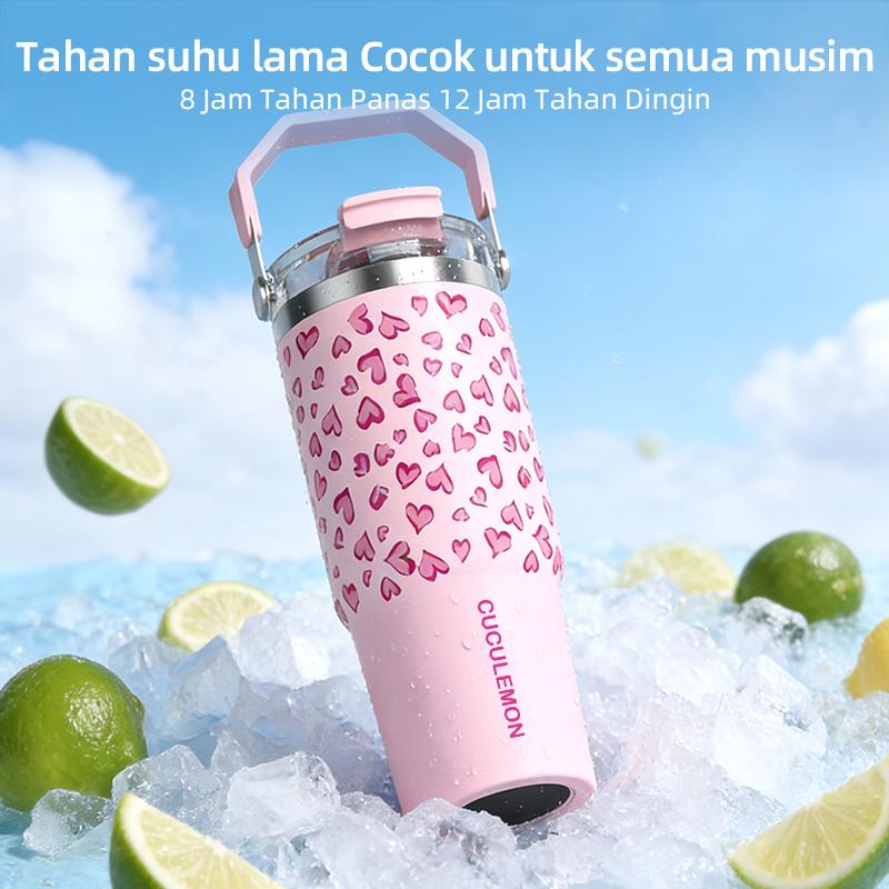 Cuculemon Tumbler 1L Stainless Aesthetic Kapasitas Besar Botol Minum Kopi Vacuum Tahan Panas Dingin 24 Jam lucu Termos Insulated Mug Cuculemon Tumbler 1L Stainless Aesthetic Kapasitas Besar Botol Minum Kopi Vacuum Tahan Panas Dingin 24 Jam lucu Termos Insulated Mug