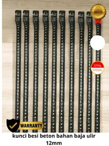 Kunci besi beton 8mm bahan baja ulir 12mm alat pembengkok besi alat penekuk besi Kuat