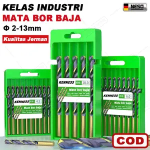 Monake Jerman Mata Bor HSS 1-13mm Steel Bor B（COD）esi Baja Keras Titanium/Kayu/Besi/kerami/Mata Bor Set Box