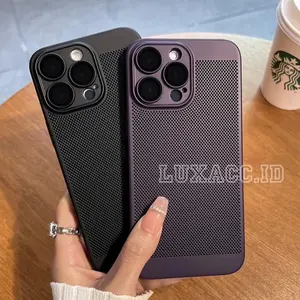 Premium Airway Cooling Net Case iPH X Xs XsMax 11 12 13 14 15 Pro Max Plus -  Case Anti Heat Anti Panas Super Slim