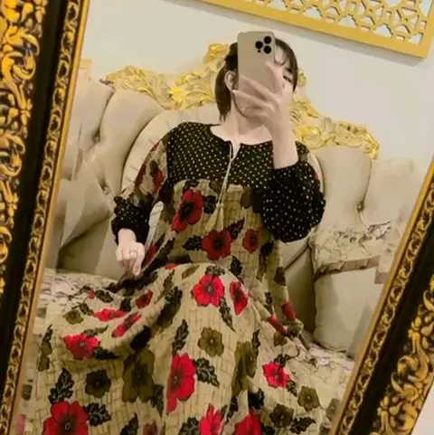 DRESS POLKA MIX FLOWER BUSUI 1