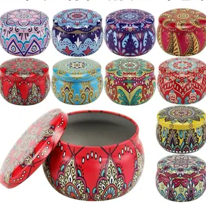 Aneka Cepuk Tinbox Kaleng penyimpanan Multifungsi Wadah aksesoris wadah permen wadah teh wadah lilin Dengan Tutup wadah unik