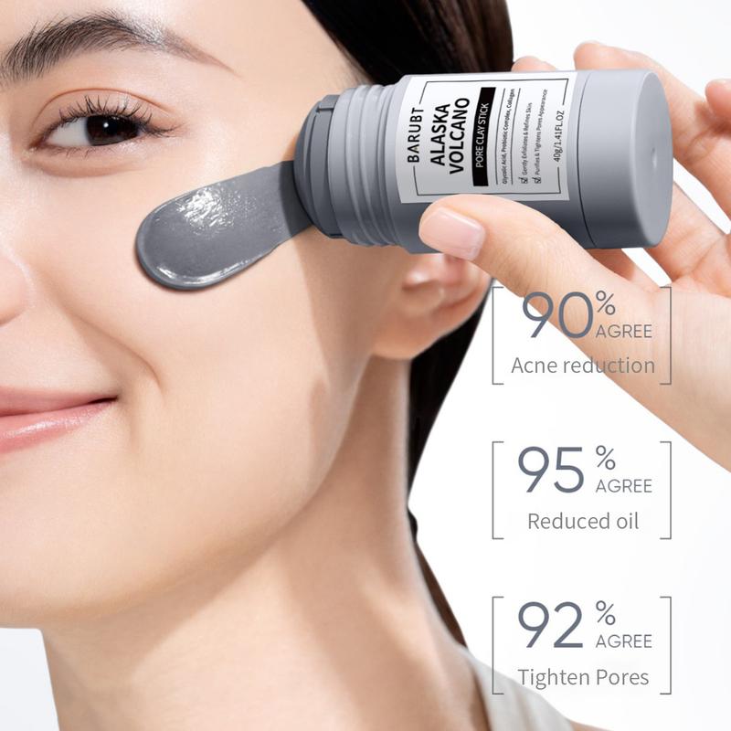 Product Introduction of BARUBT Clay Mask Combo Niacinamide Bright Boost Clay Mask Stick 40g+ Mugwort Clay Mask 40g  Alaska Volcano  wajah masker Salicylic acid niacinamide Whitening Skin care Black Heads Skin Repair Comfort 10