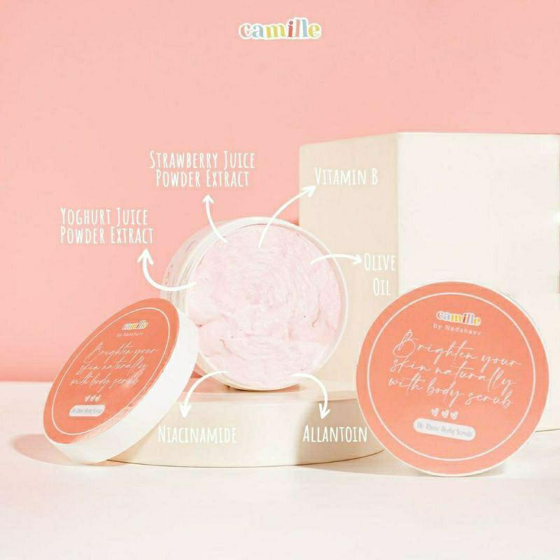 Strawberry Yogurt Body Scrub Camille Beauty 0
