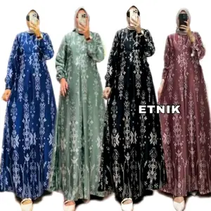 GAMIS ETNIK BAHAN HYGET TUMPAL BUSUI LENGAN KARET nyaman untuk sehari hari