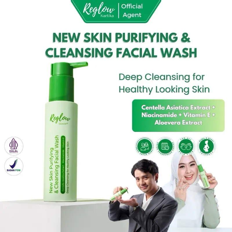 REGLOW Sabun Cuci Muka Facial Wash dr Shindy Original Pembersih Muka Kusam c2 Box Kotoran 0