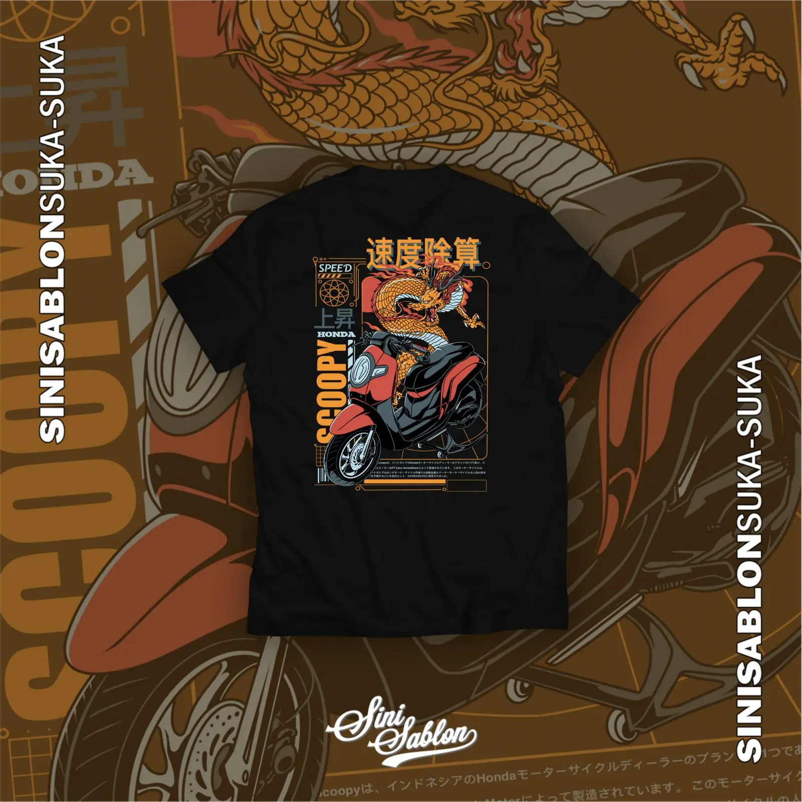 KAOS HONDA SCOOPY RED