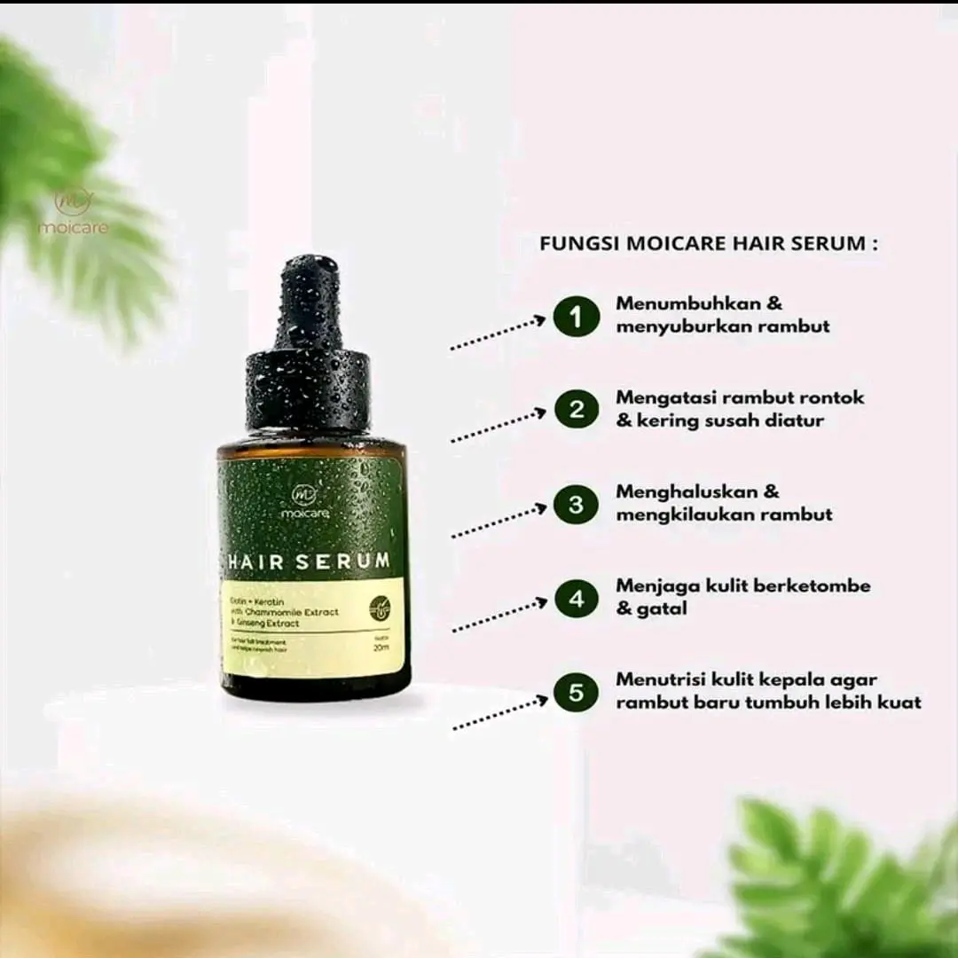 Moicare hair serum Mengatasi rambut kering dan rontok 20 ml original