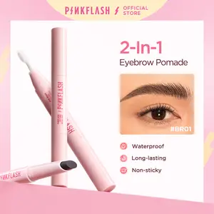 [Official] PINKFLASH 2-in-1 waterproof sculpting brow wax with Brush Long-lasting Styling Eyebrow Soap Alis Pencil E28