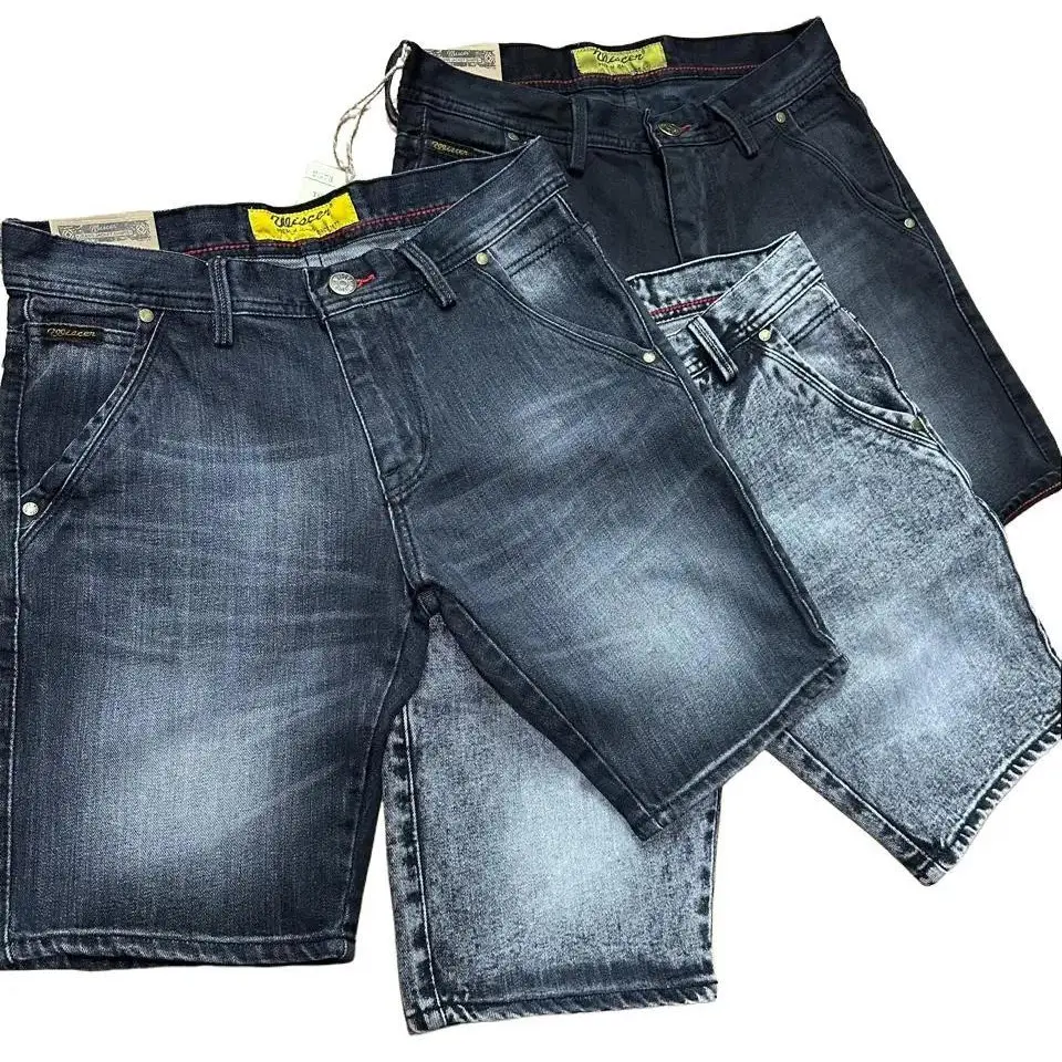 MC WISCER Celana Jeans Pendek Pria Terbaru Model Skinny Bahan Tidak Melar Kekinian Denim Lembut Nyaman Tebal